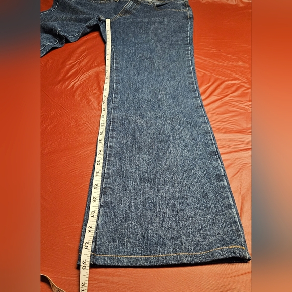 Calvin Klein Boot Cut Iconic Jeans Color Doublestone sz10 Hi Waist E.U.C. - Picture 10 of 11